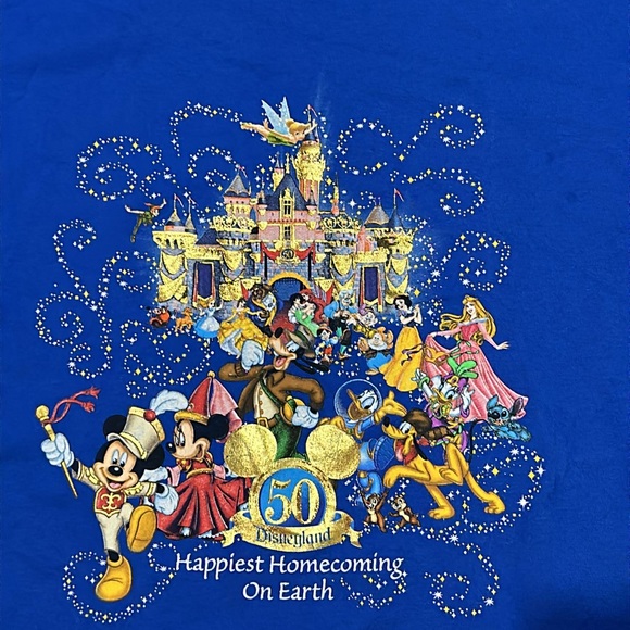Vintage y2k 2005 Disneyland 50th anniversary Mickey Mouse t-Shirt - Picture 4 of 5